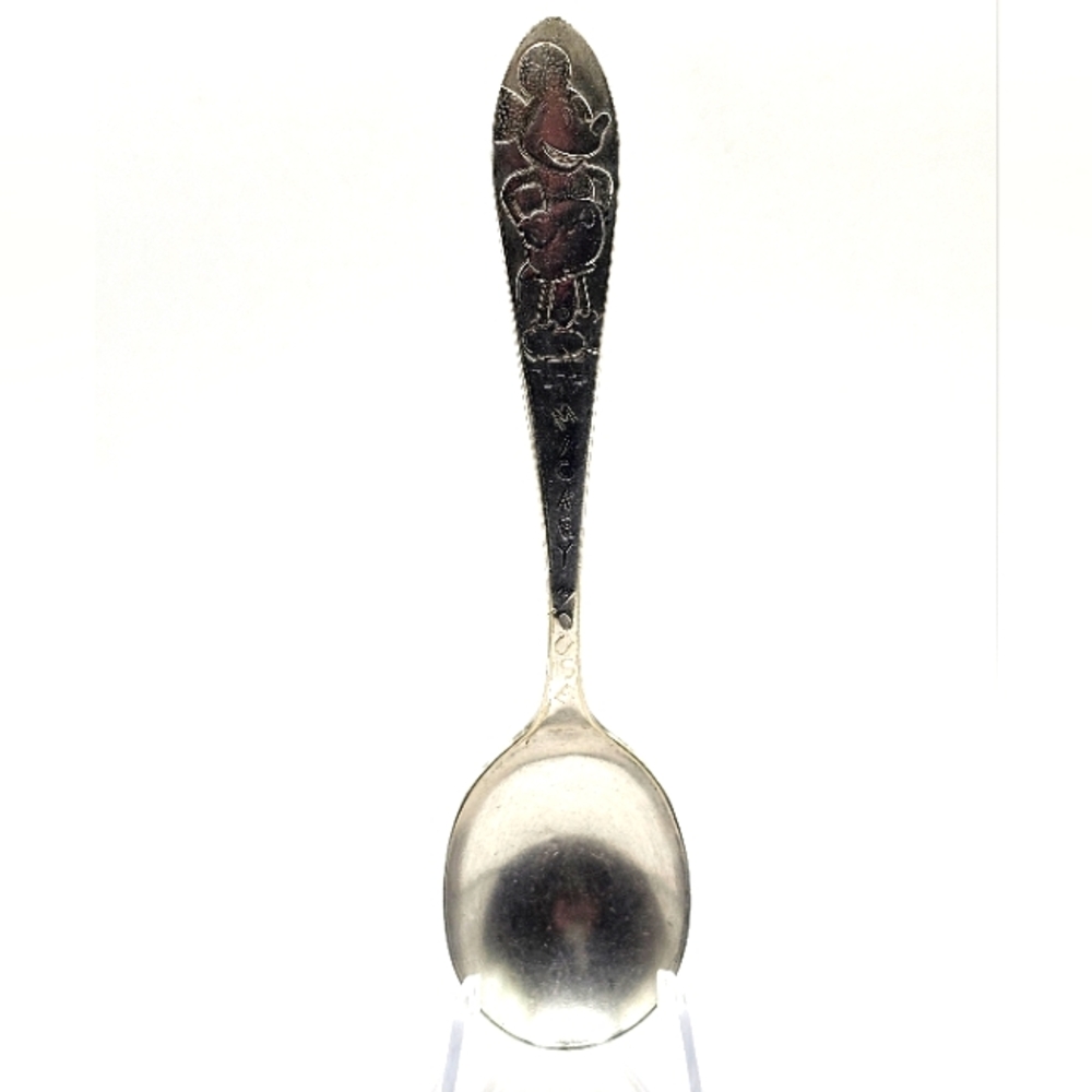 1930s WM Rodgers MFG Disney Mickey Mouse SiLVER Plated 5.5 Inch Spoon
